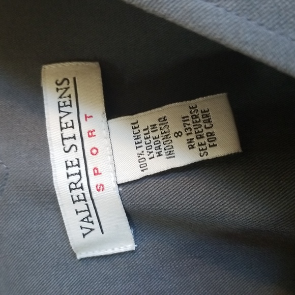 Valerie Stevens Vintage Womens Lyocell V Neck Grey Maxi Dress - Picture 5 of 7